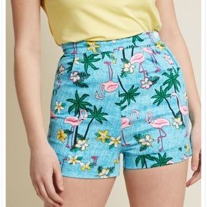 Collectif ModCloth Flamingo Shorts